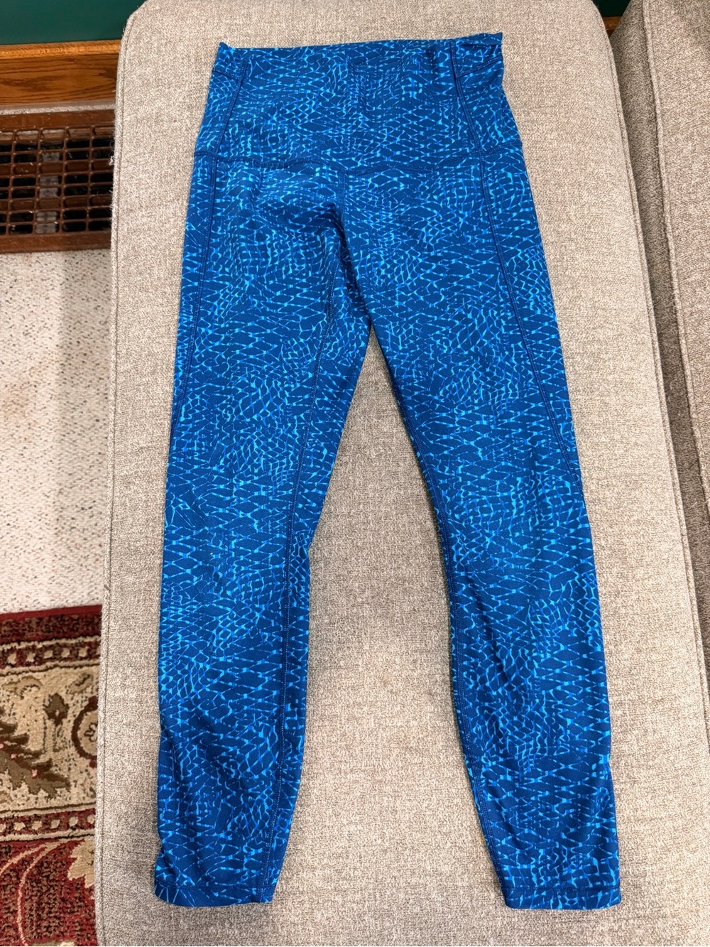 lululemon athletica Women's Blue Patterned Leggings